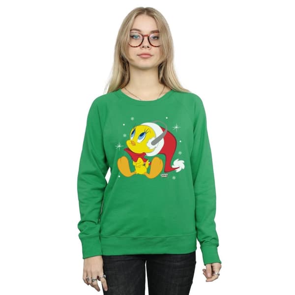 Looney Tunes Sweatshirt med julmotiv från Tweety för damer/damer