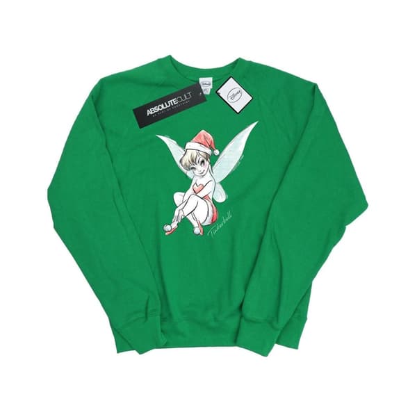 Disney Womens/Ladies Tinkerbell Christmas Fairy Sweatshirt
