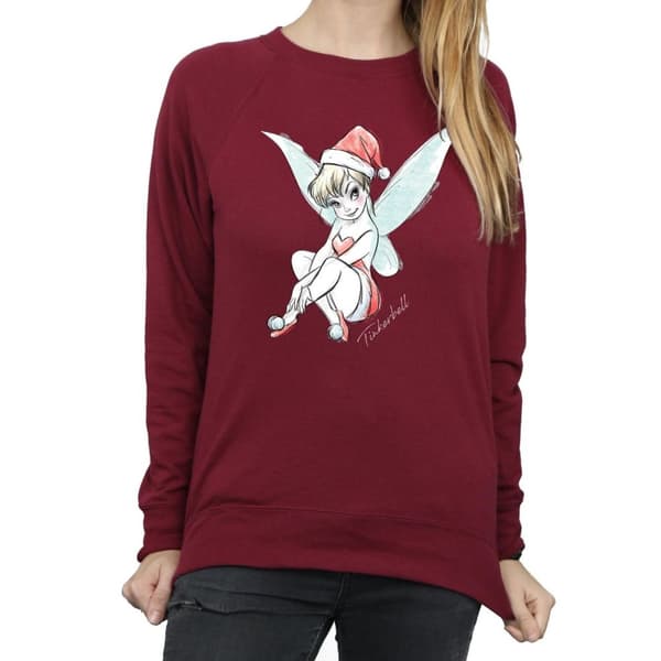 Disney Dam/kvinnor Tinkerbell Christmas Fairy Sweatshirt