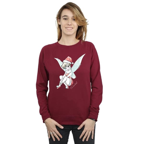 Disney Dam/kvinnor Tinkerbell Christmas Fairy Sweatshirt