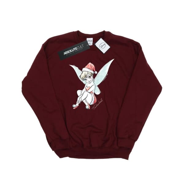 Disney Womens/Ladies Tinkerbell Christmas Fairy Sweatshirt