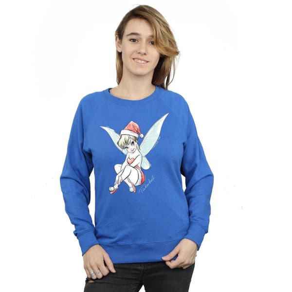 Disney Womens/Ladies Tinkerbell Christmas Fairy Sweatshirt