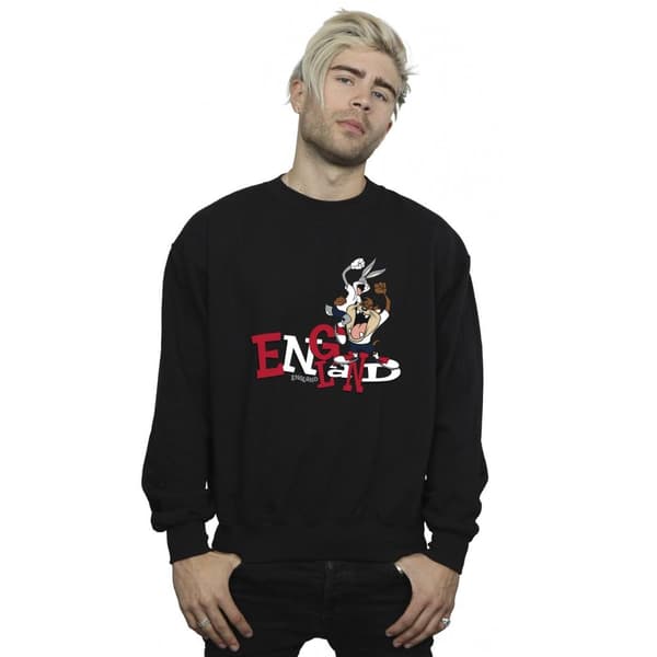 Looney Tunes Mens Bugs & Taz England Sweatshirt