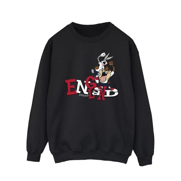 Looney Tunes Mens Bugs & Taz England Sweatshirt