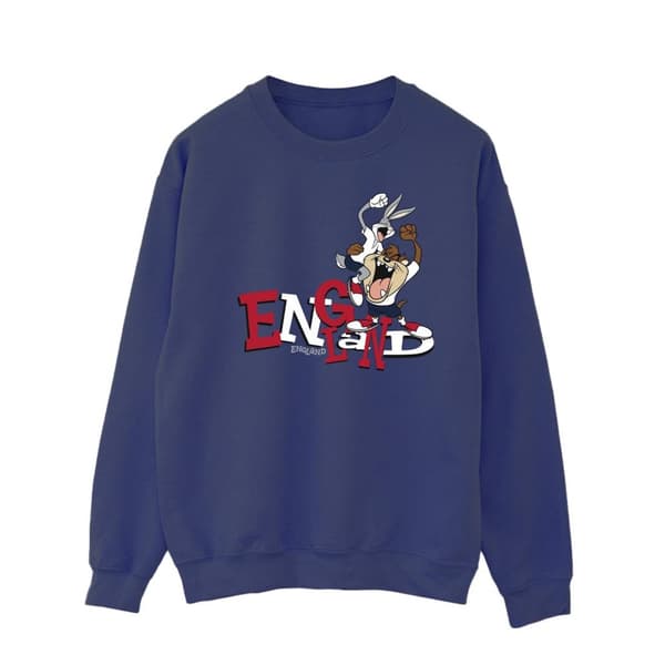 Looney Tunes Mens Bugs & Taz England Sweatshirt