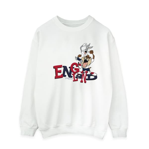 Looney Tunes Mens Bugs & Taz England Sweatshirt