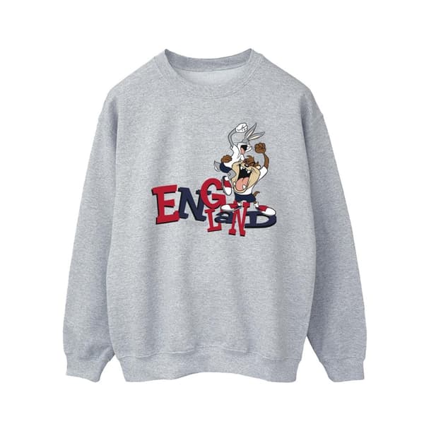 Looney Tunes Mens Bugs & Taz England Sweatshirt