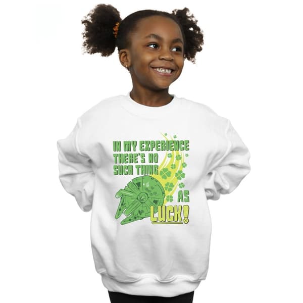 Star Wars Millennium Falcon Shamrock Luck Sweatshirt för flickor