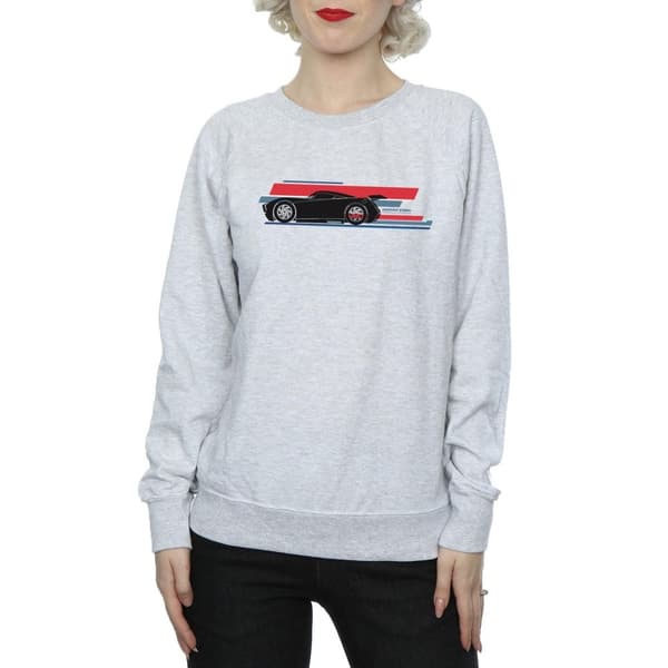 Disney Womens/Ladies Cars Jackson Storm Stripes Sweatshirt