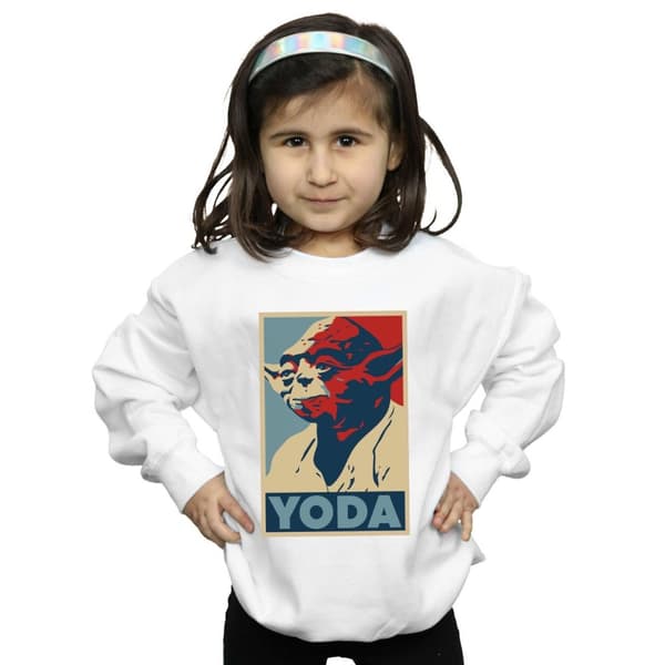 Star Wars Sweatshirt med Yoda-affisch för flickor