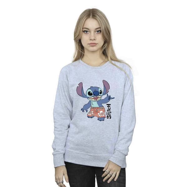 Disney Womens/Ladies Lilo & Stitch Bermuda Shorts Sweatshirt