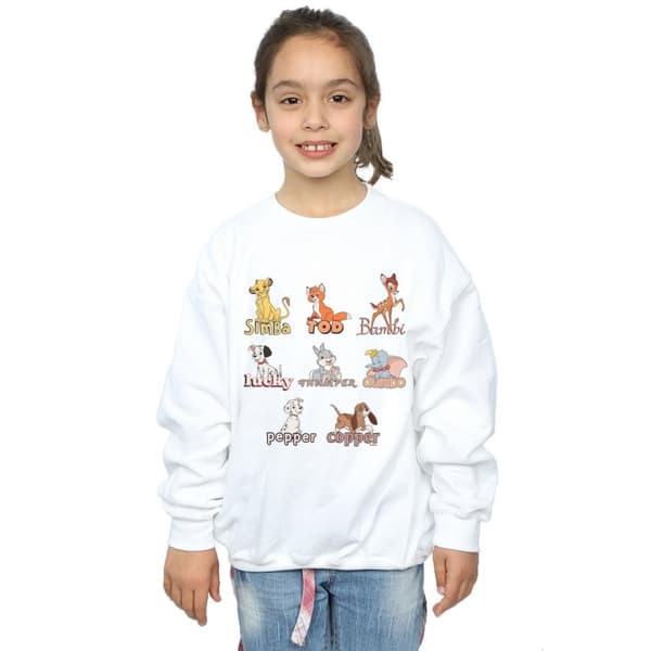 Disney Girls Little Friends Animals Sweatshirt