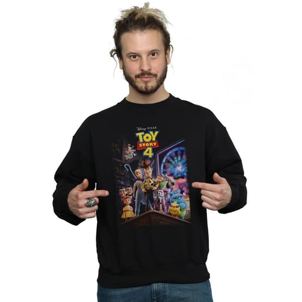 Disney Mens Toy Story 4 Crew Poster Sweatshirt