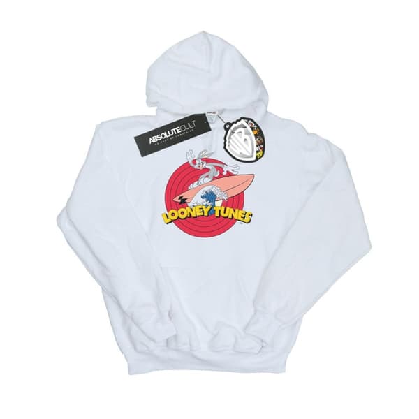 Looney Tunes Mens Bugs Bunny Surfing Hoodie
