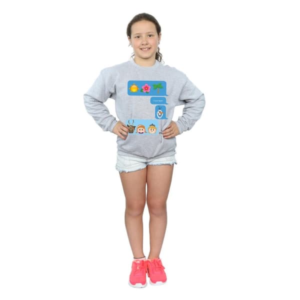 Disney Girls Frozen I Love Heat Sweatshirt