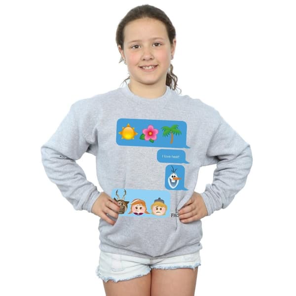 Disney Girls Frozen I Love Heat Sweatshirt