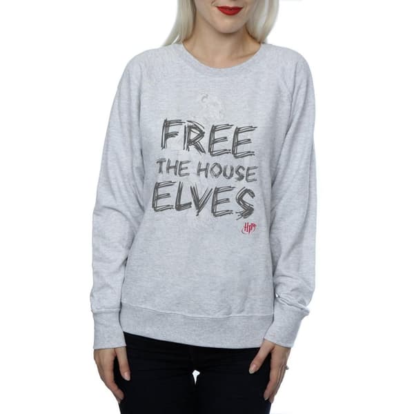 Harry Potter Womens/Ladies Dobby Free The House Elves Sweatshirt
