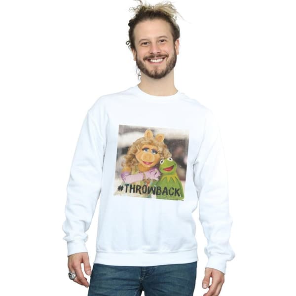 Disney Mens Mupparna Throwback Foto Sweatshirt
