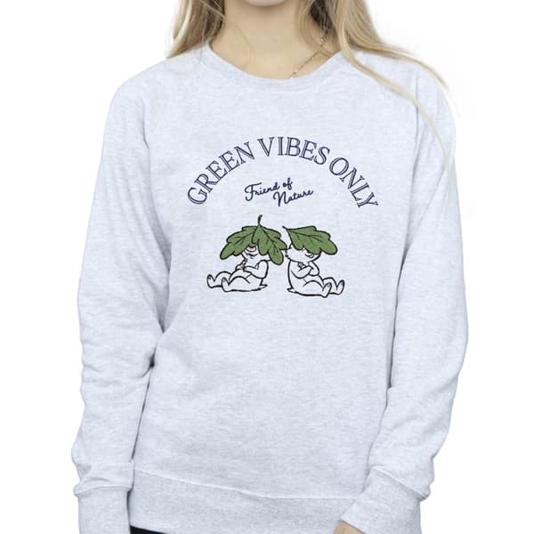 Disney Womens/Ladies Chip ´n Dale Green Vibes Only Sweatshirt