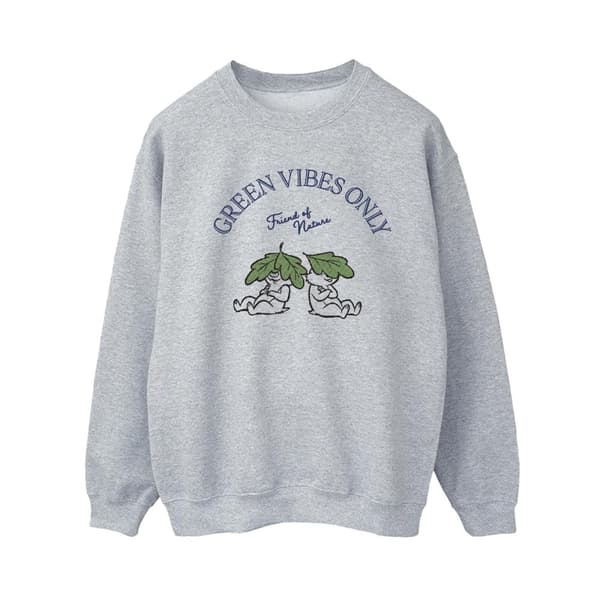 Disney Womens/Ladies Chip ´n Dale Green Vibes Only Sweatshirt