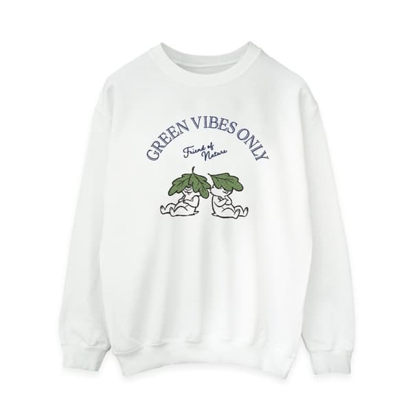 Disney Womens/Ladies Chip ´n Dale Green Vibes Only Sweatshirt