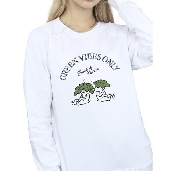Disney Womens/Ladies Chip ´n Dale Green Vibes Only Sweatshirt