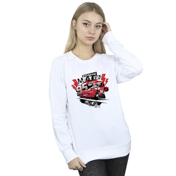 Disney Womens/Ladies Cars Lightning McQueen Collage Sweatshirt