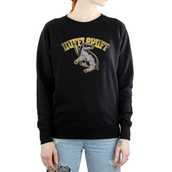 Harry Potter Womens/Ladies Hufflepuff Sport Emblem Sweatshirt