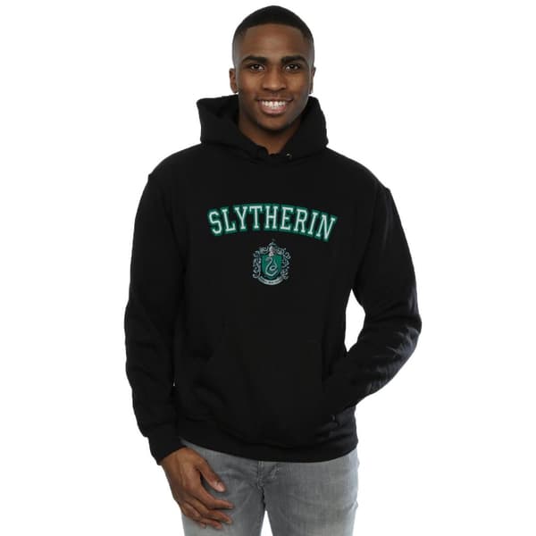 Harry Potter Mens Slytherin Crest Hoodie