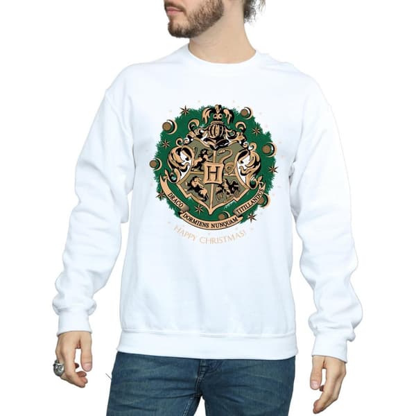 Harry Potter Mens Christmas Wreath Sweatshirt