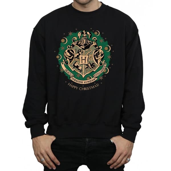 Harry Potter Mens Christmas Wreath Sweatshirt