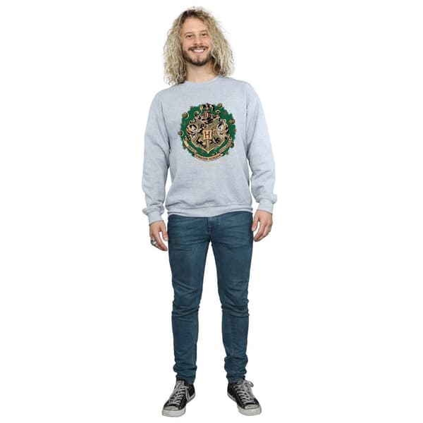 Harry Potter Mens Christmas Wreath Sweatshirt