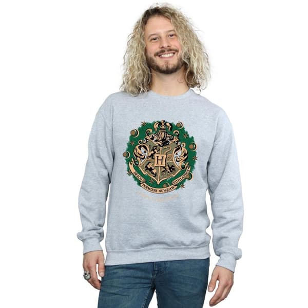 Harry Potter Mens Christmas Wreath Sweatshirt