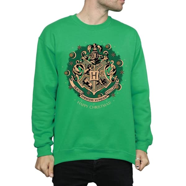 Harry Potter Mens Christmas Wreath Sweatshirt