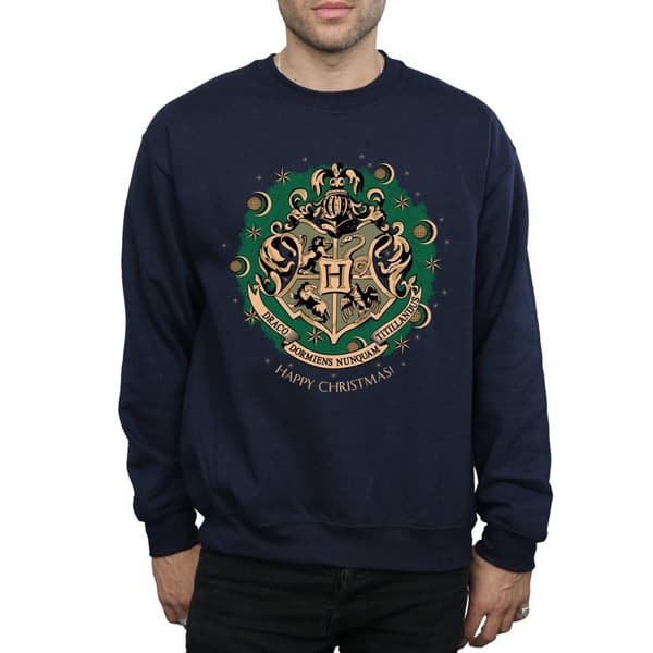 Harry Potter Mens Christmas Wreath Sweatshirt