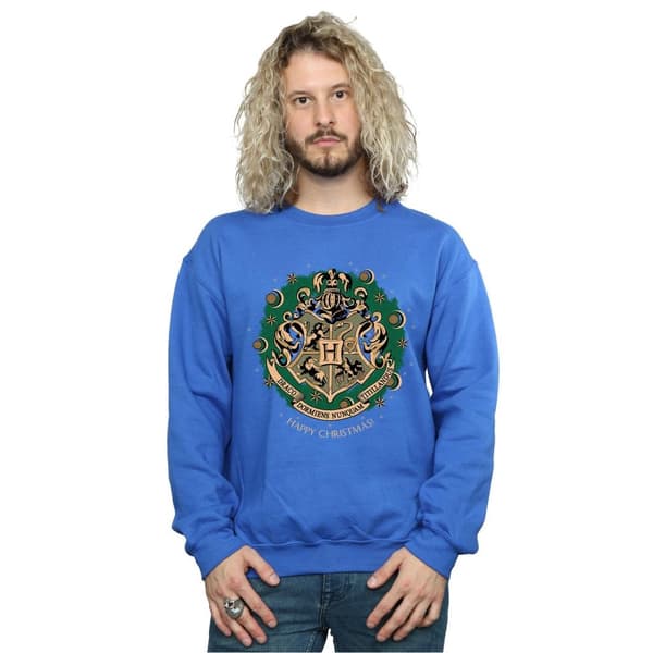 Harry Potter Sweatshirt med julkrans för herrar