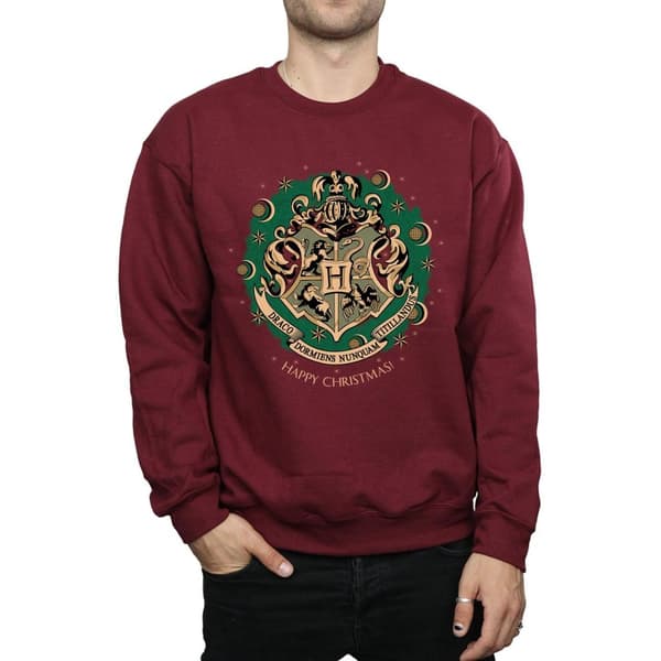 Harry Potter Mens Christmas Wreath Sweatshirt