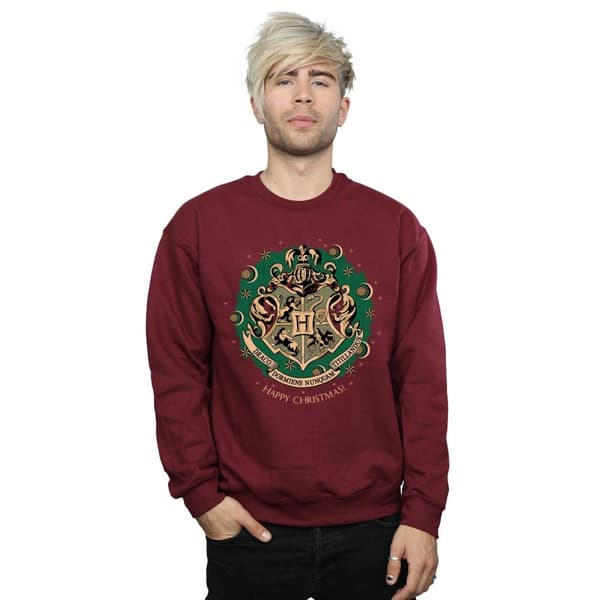 Harry Potter Mens Christmas Wreath Sweatshirt