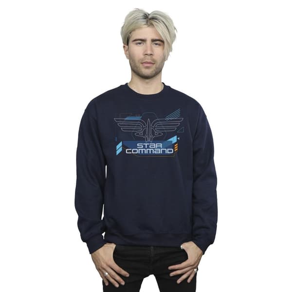 Disney Mens Lightyear Star Command Icons Sweatshirt