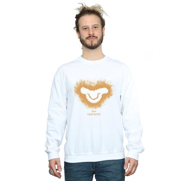 Disney Mens The Lion King Movie Simba Baby Face Sweatshirt