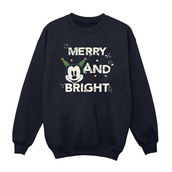 Disney Boys Mickey Mouse Merry & Bright Sweatshirt