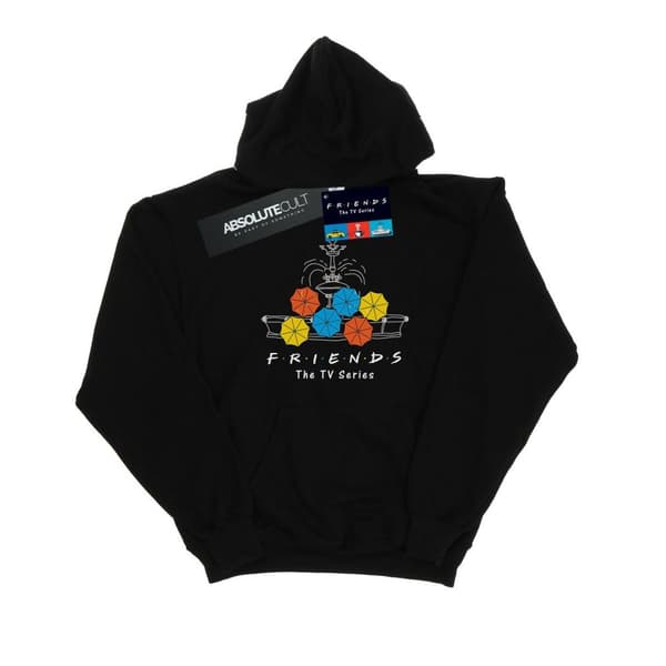 Friends Mens Fountain And Umbrellas Hoodie