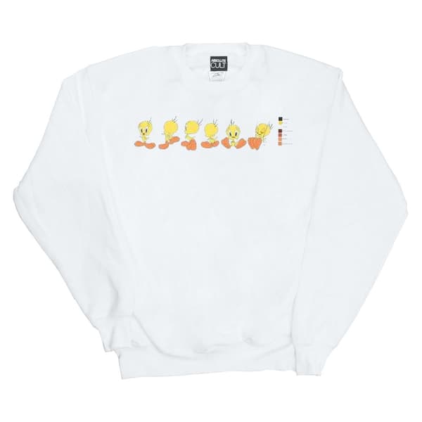 Looney Tunes Mens Tweety Pie Colour Code Sweatshirt