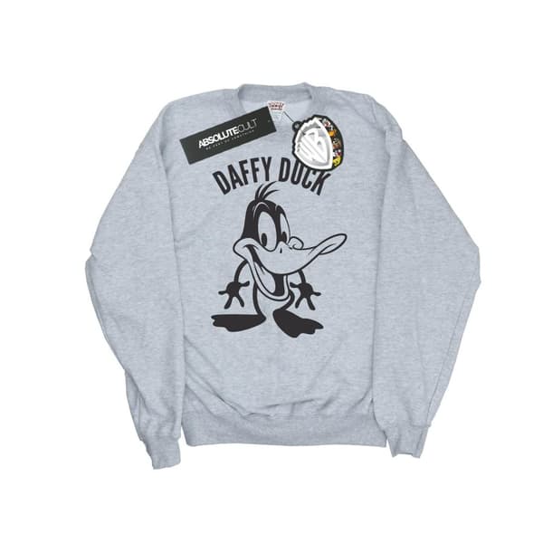 Looney Tunes Daffy Duck - Sweatshirt med stort huvud för flickor
