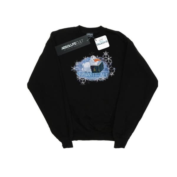 Disney Dam/Tjej Frozen 2 Olaf Snow It All Sweatshirt Black XL