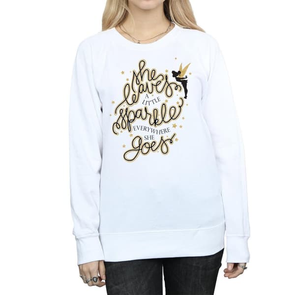 Disney Womens/Ladies Tinkerbell Stars Sweatshirt