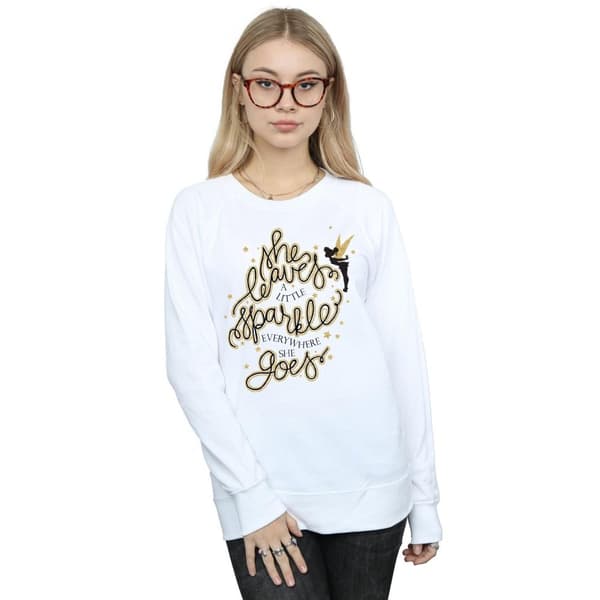 Disney Womens/Ladies Tinkerbell Stars Sweatshirt