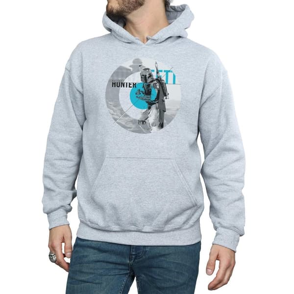 Star Wars Mens Boba Fett Bounty Hunter Circle Hoodie