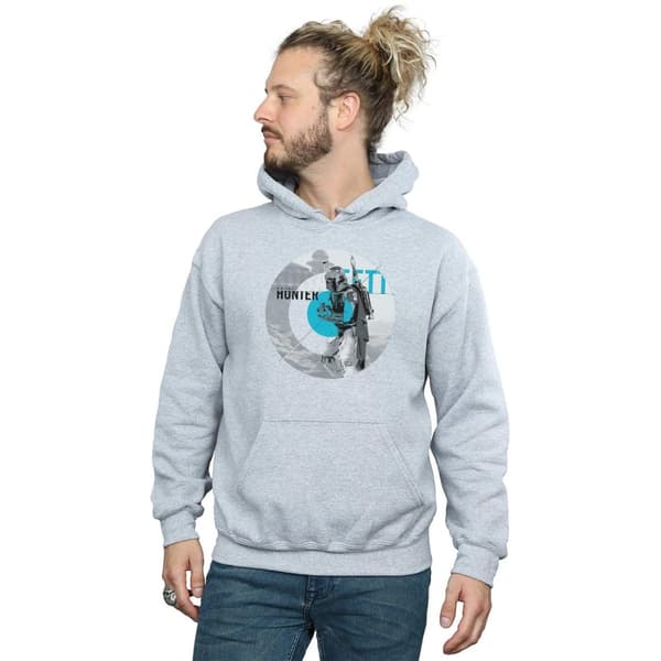 Star Wars Mens Boba Fett Bounty Hunter Circle Hoodie