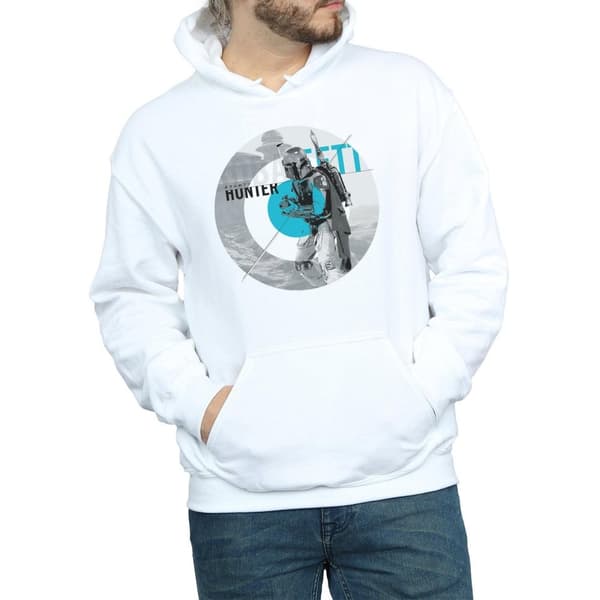 Star Wars Mens Boba Fett Bounty Hunter Circle Hoodie